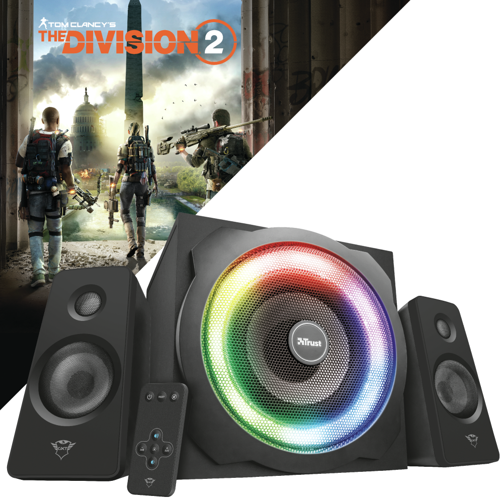 Trust GXT 629 Tytan RGB Illuminated 2.1 Аудио система + Игра The Divison 2