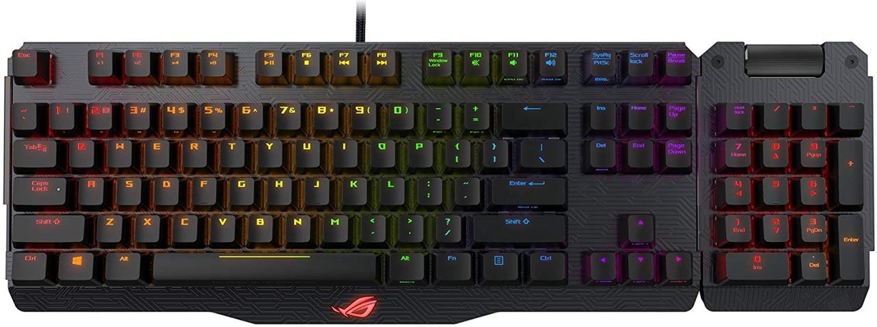 ASUS ROG Claymore RGB Геймърска механична клавиатура с Cherry MX Red суичове