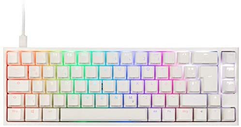 Ducky One 2 SF White RGB Геймърска механична клавиатура с Cherry MX Black суичове