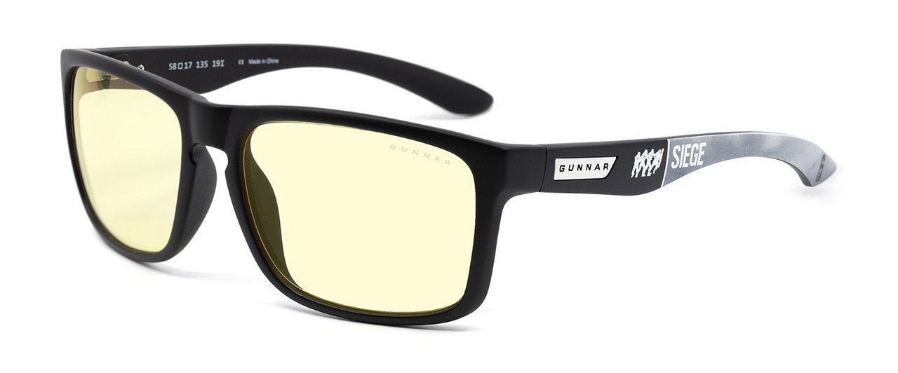 GUNNAR INTERCEPT Rainbow 6 Siege Onyx Amber Геймърски очила за компютър