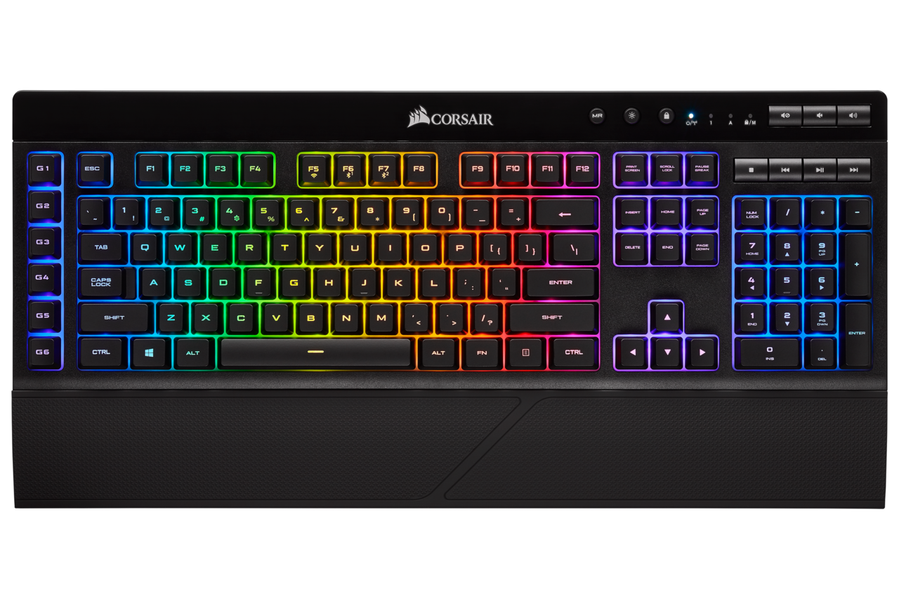 Corsair K57 RGB Wireless Безжична Геймръска мембранна клавиатура