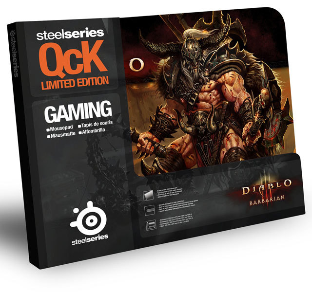 SteelSeries QcK Diablo 3 Barbarian Геймърски пад за мишка