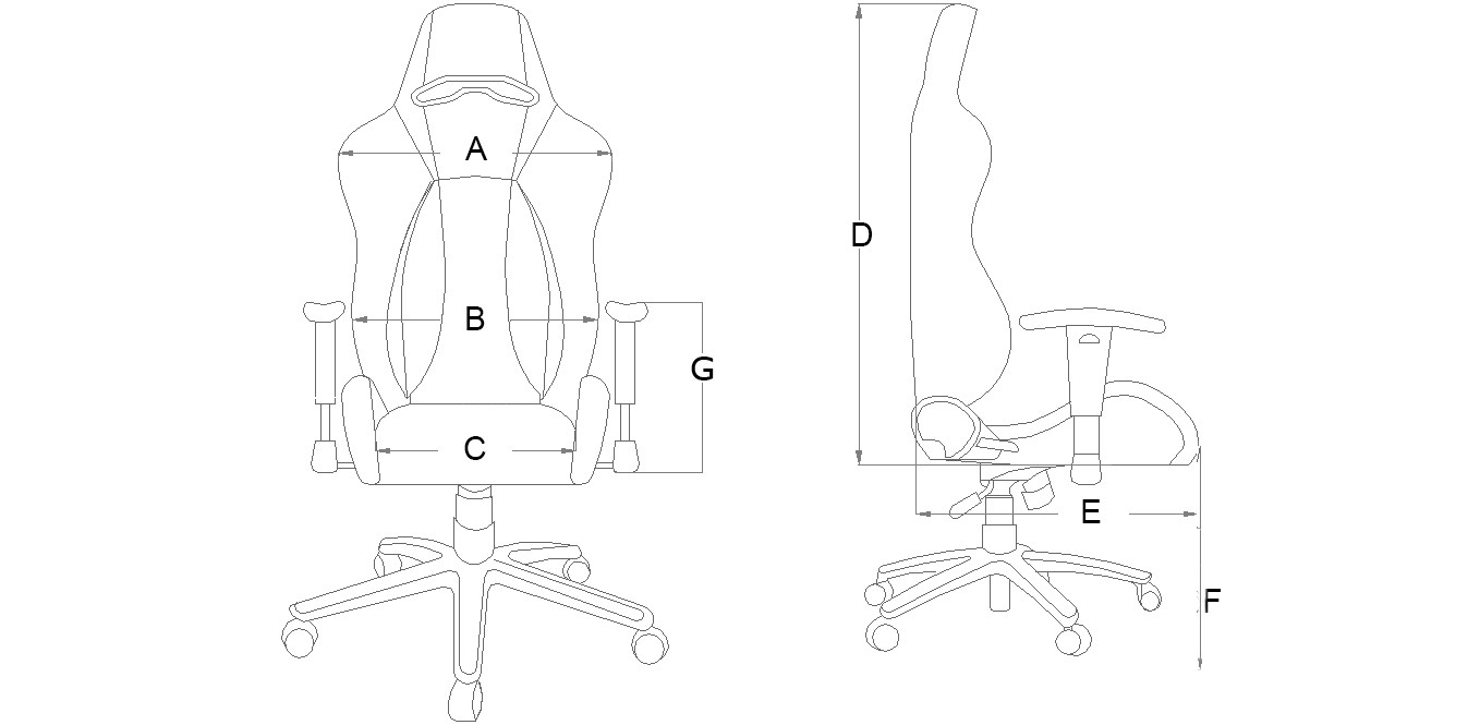 AKRacing Premium Plus Gaming Chair Blue Ергономичен геймърски стол размери