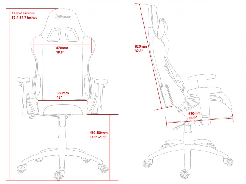 Arozzi Verona Gaming Chair Ергономичен геймърски стол размери