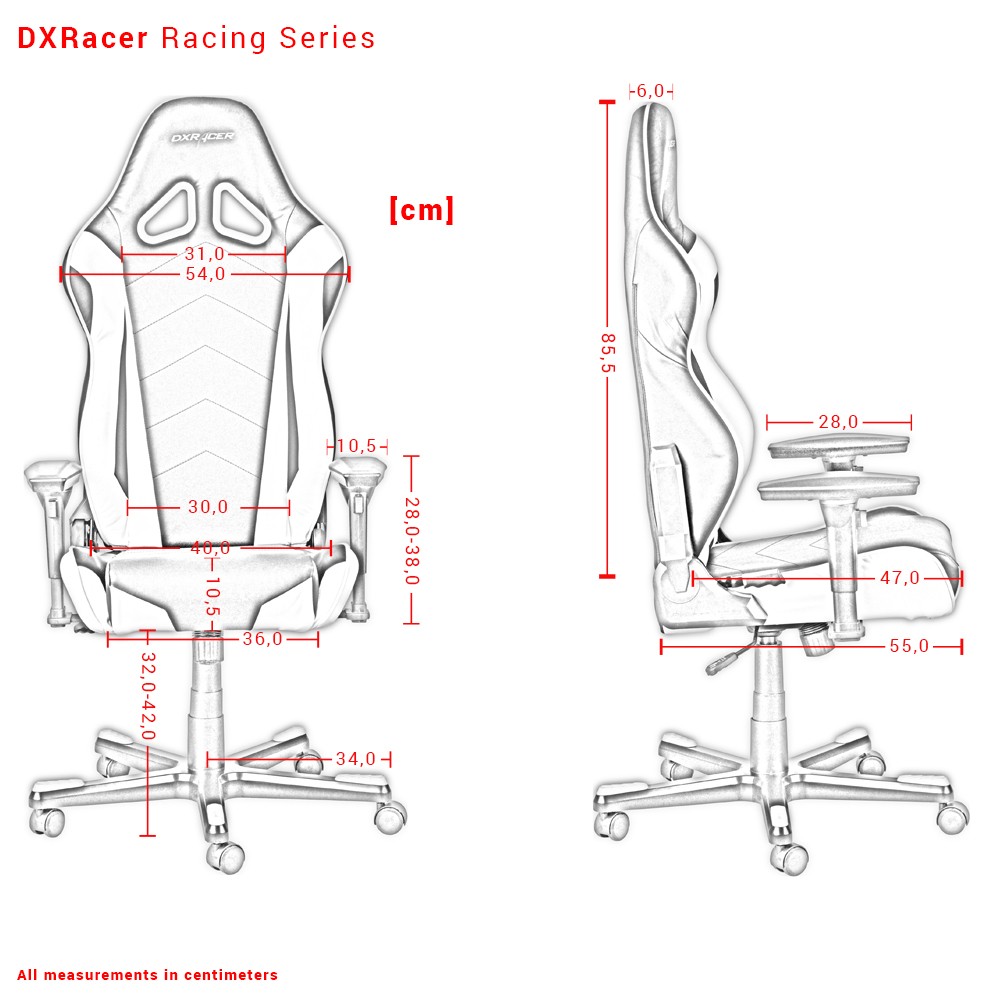 DXRacer Racing Series размер