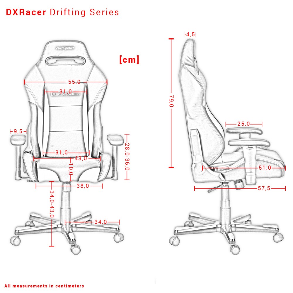 DXRacer Drifting Series размер