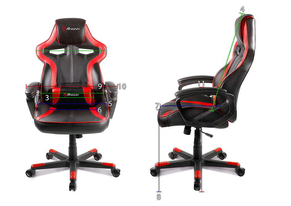 Arozzi Milano Gaming Chair размери