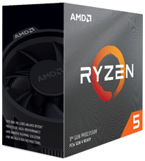 AMD RYZEN 5 3600, 6-Физически/12-логически Ядра, 3.60GHz (4.20GHz Turbo), 35MB/65W