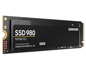 Samsung 980, 500GB, m.2 NVMe, PCIe