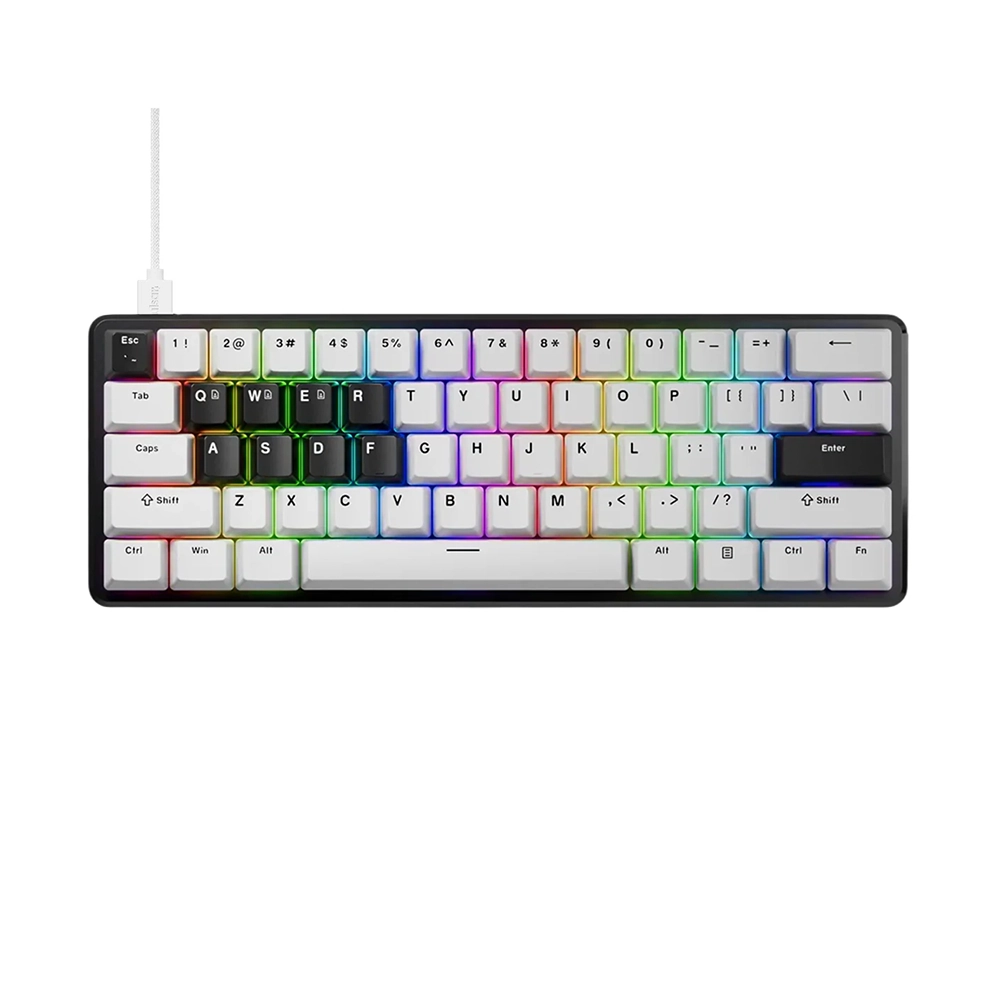 Pulsar PCMK 3 HE 60 White 8K Геймърска механична клавиатура с Gateron x Pulsar Magnetic регулируеми суичове