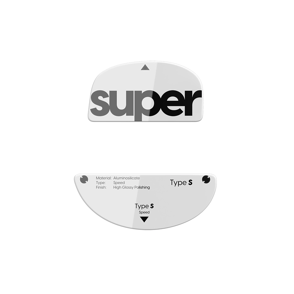 Pulsar Superglide Type-S White for ZywOo The Chosen Mouse Стъклени крачета за мишка