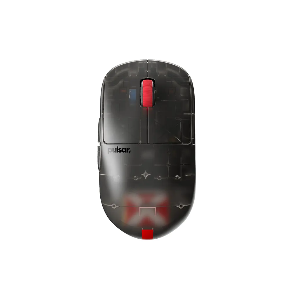 Pulsar X2H Medium Clear Black 1K (4K compatible) Безжична геймърска мишка