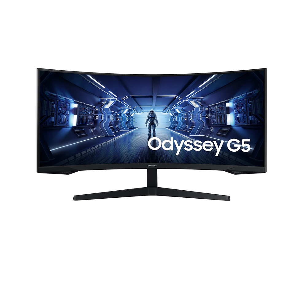 Samsung Odyssey G5 C34G55TWWP 34 VA, 165Hz, 1ms, UWQHD (3440 x 1440) FreeSync Premium, DisplayHDR 10, 1000R Curved Извит геймърски монитор