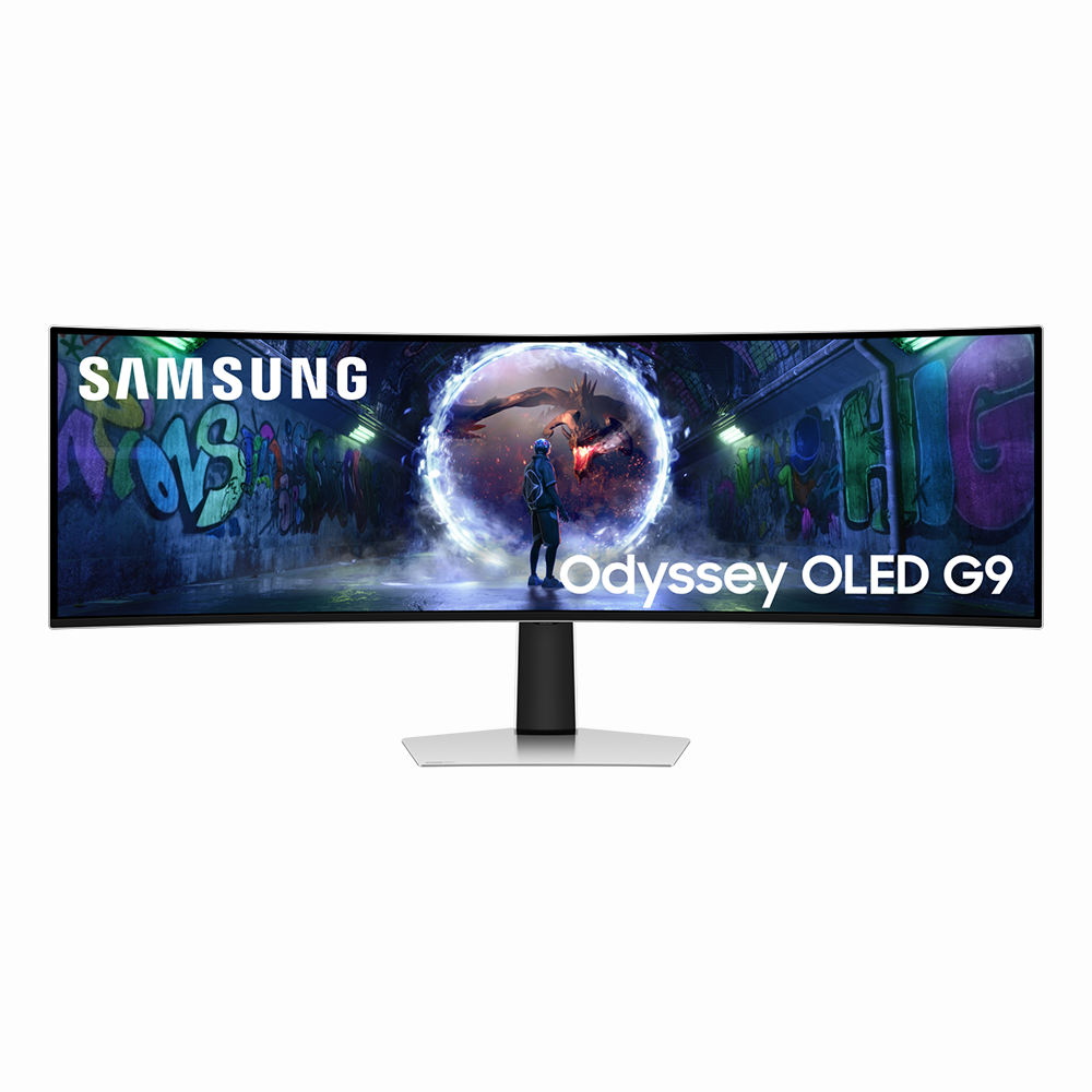 Samsung Odyssey G9 GAMING LS49CG934, 49 OLED, 240Hz, 0.03 ms, 329 DQHD (5120 x 1440), FreeSync Premium Pro, HDR10+ Gaming, 1800R Curved Извит геймърски монитор