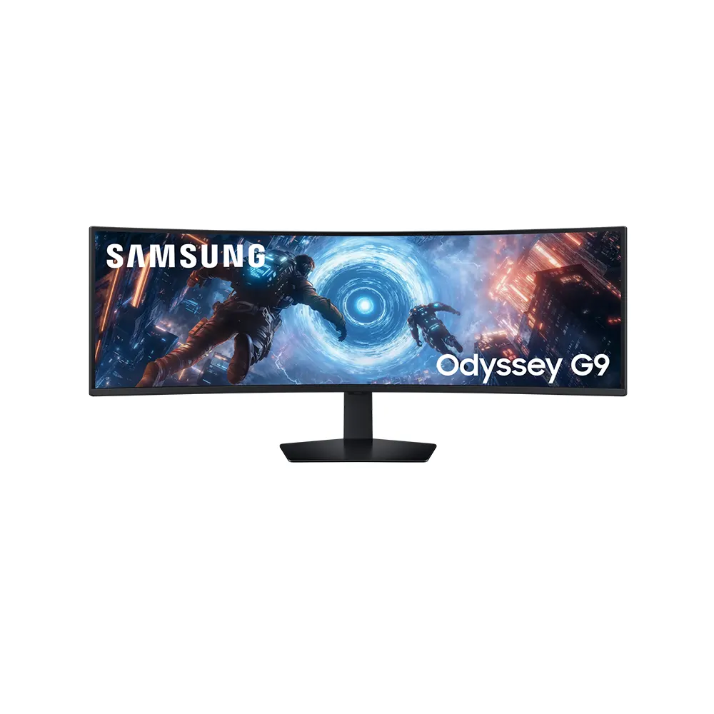 Samsung Odyssey G9 LS49FG910 49" VA, 144Hz, 1ms, 32:9 Dual QHD (5120 x 1440), VESA DisplayHDR 600, AMD FreeSync Premium Pro 1000R Curved Извит геймърски монитор