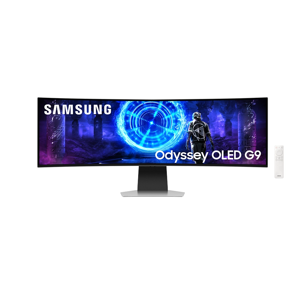 Samsung Odyssey OLED G9 G95SD, 49" QD-OLED, 240Hz, 0.03ms, 32:9, Dual QHD (5120 x 1440),  AMD FreeSync Premium Pro, HDR10, 1800R Curved Извит геймърски монитор