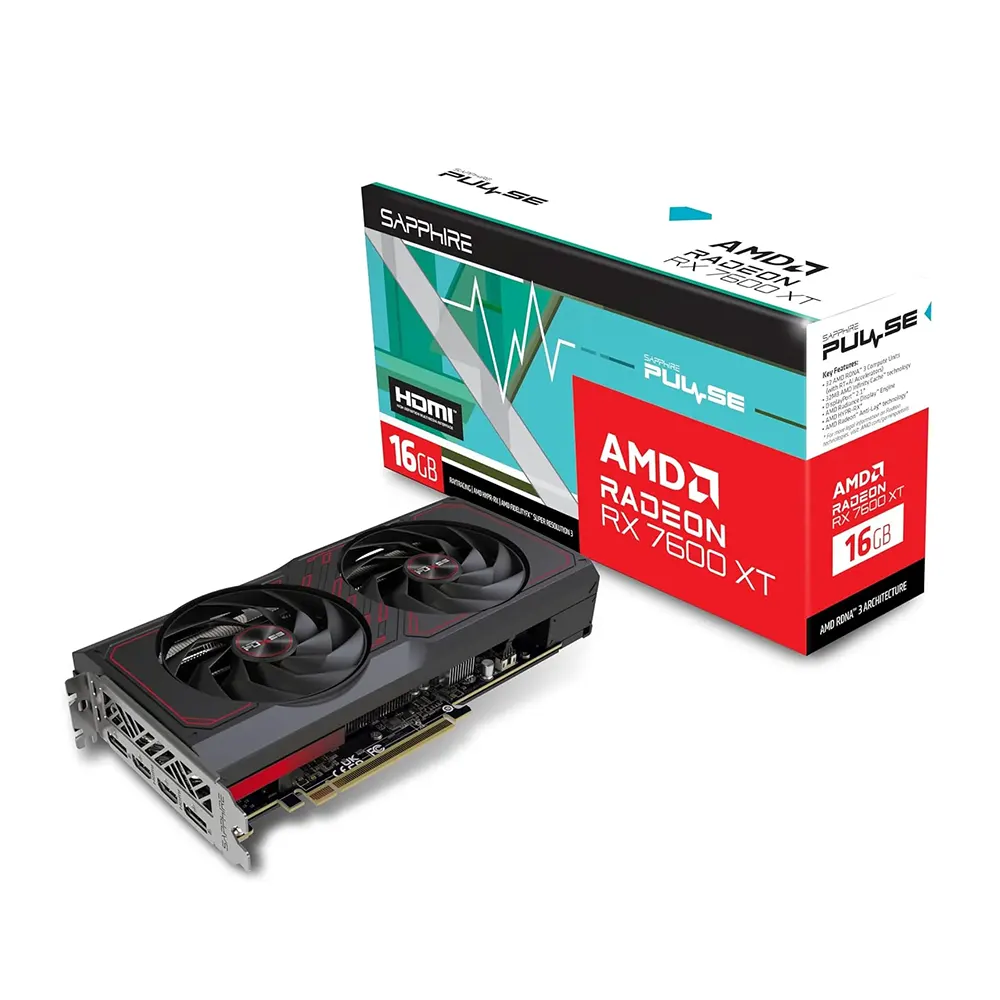 Sapphire PULSE AMD Radeon RX 7600 XT 16GB GDDR6 Видео карта