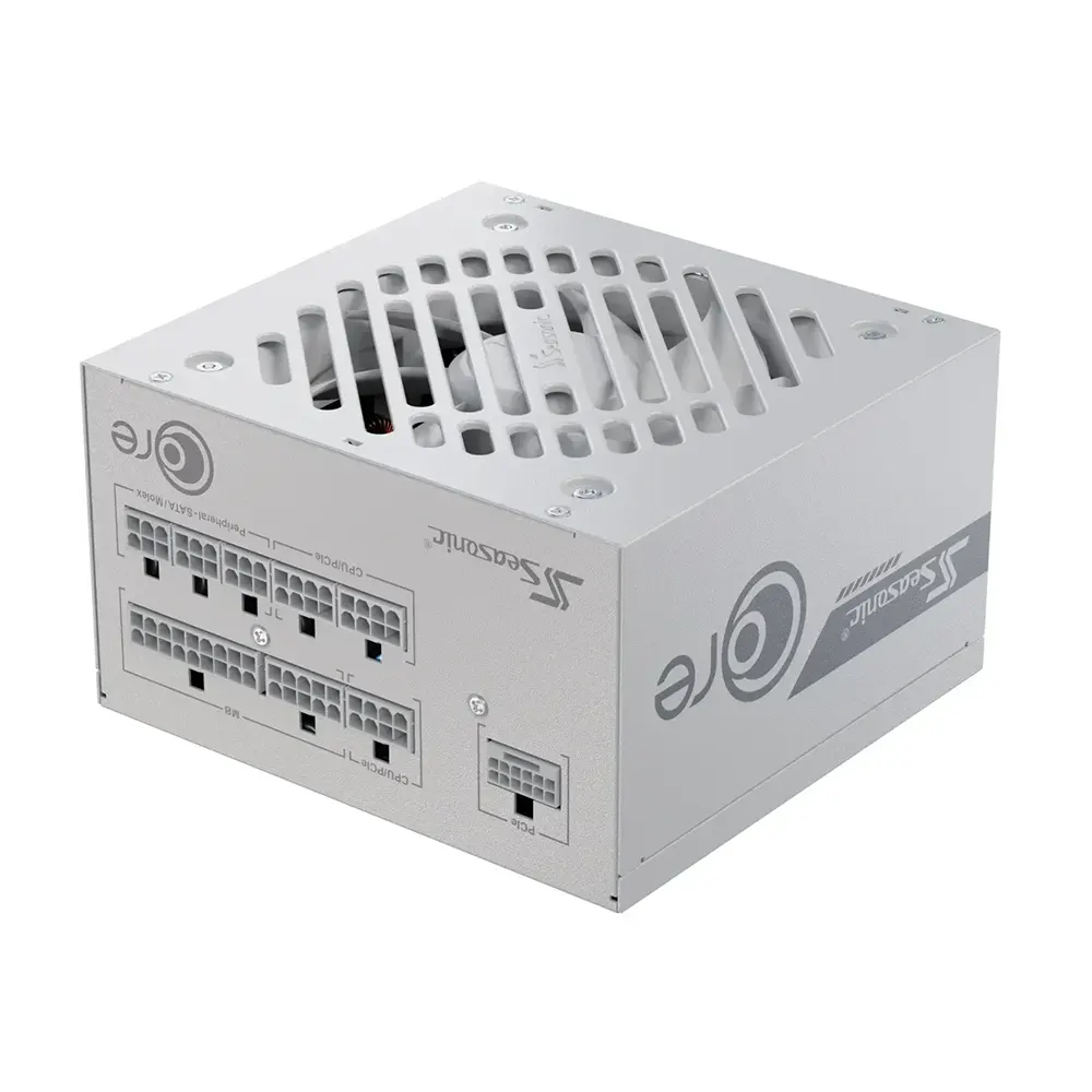 Seasonic Core GX-850 850W White, 80 Plus Gold, Модулно, PCIe 5.1, ATX 3.1 Захранване за компютър
