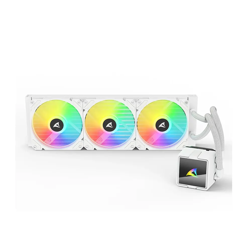 Sharkoon S60 ARGB White 360mm AIO Воден охладител за процесор