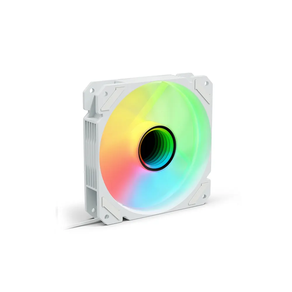 Sharkoon SHARK Mirror PWM 120mm RGB White Вентилатор