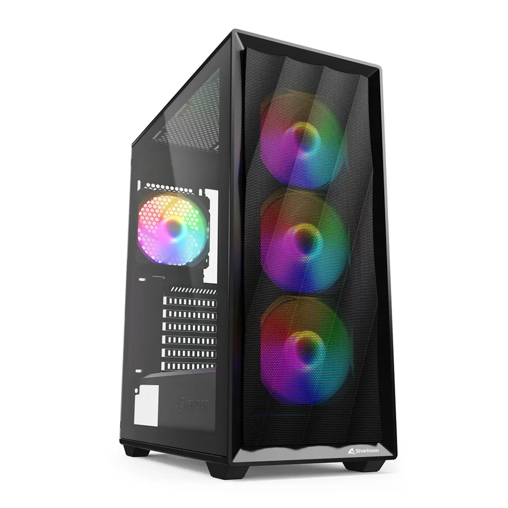 Sharkoon VK4 Rainbow Black Компютърна кутия