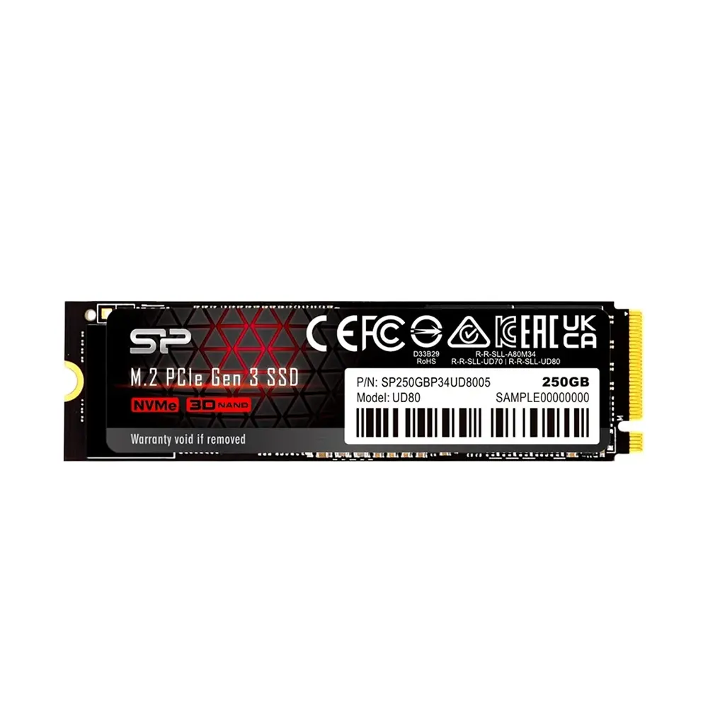 Silicon Power UD80 250GB M.2 PCIe 3.0 NVMe SSD Диск