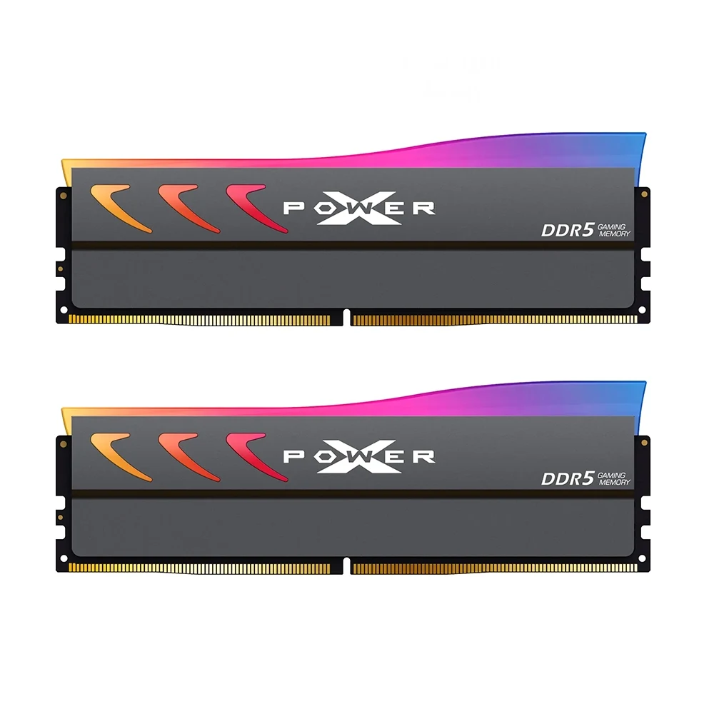 Silicon Power XPOWER Storm RGB Gray 32GB (2x16), DDR5, 6400 MHz, CL32, AMD EXPO & Intel XMP Рам памет