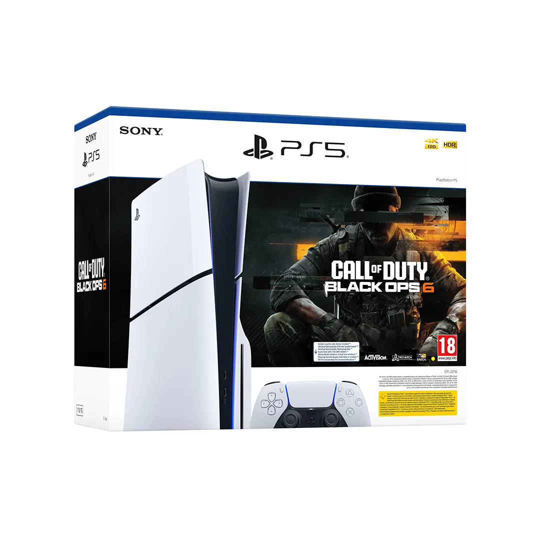 Sony PlayStation 5 (Slim) - Call Of Duty Black Ops 6 Bundle Комплект геймърска конзола, джойстик и игра