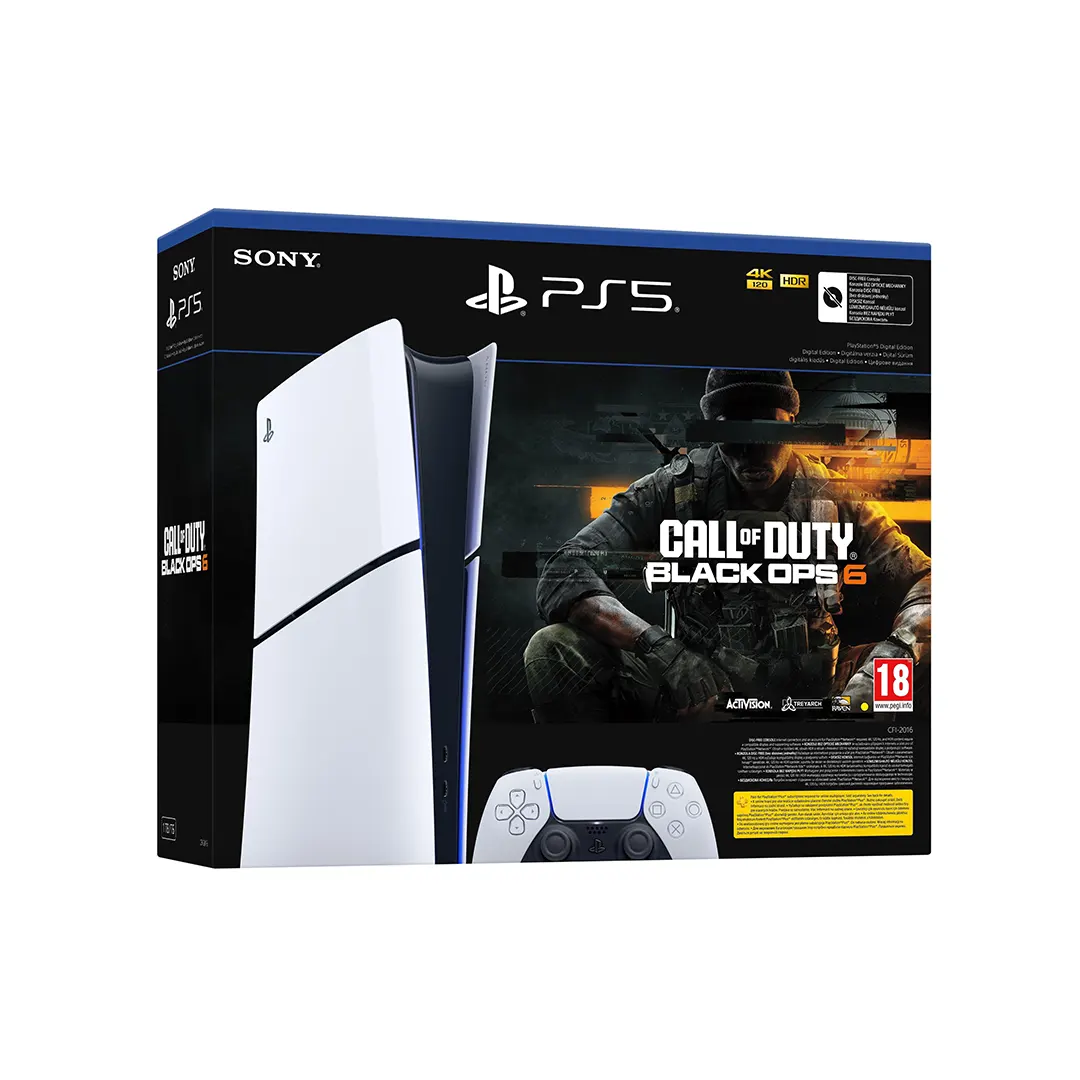 Sony PlayStation 5 (Slim) Digital Edition Call Of Duty Black Ops 6 Bundle Комплект геймърска конзола, джойстик и игра