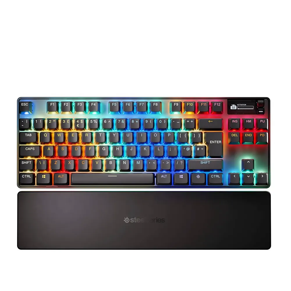 SteelSeries Apex Pro TKL Wireless Gen 3 UK Layout Black Безжична геймърска механична клавиатура с OmniPoint 3.0 регулируеми суичове