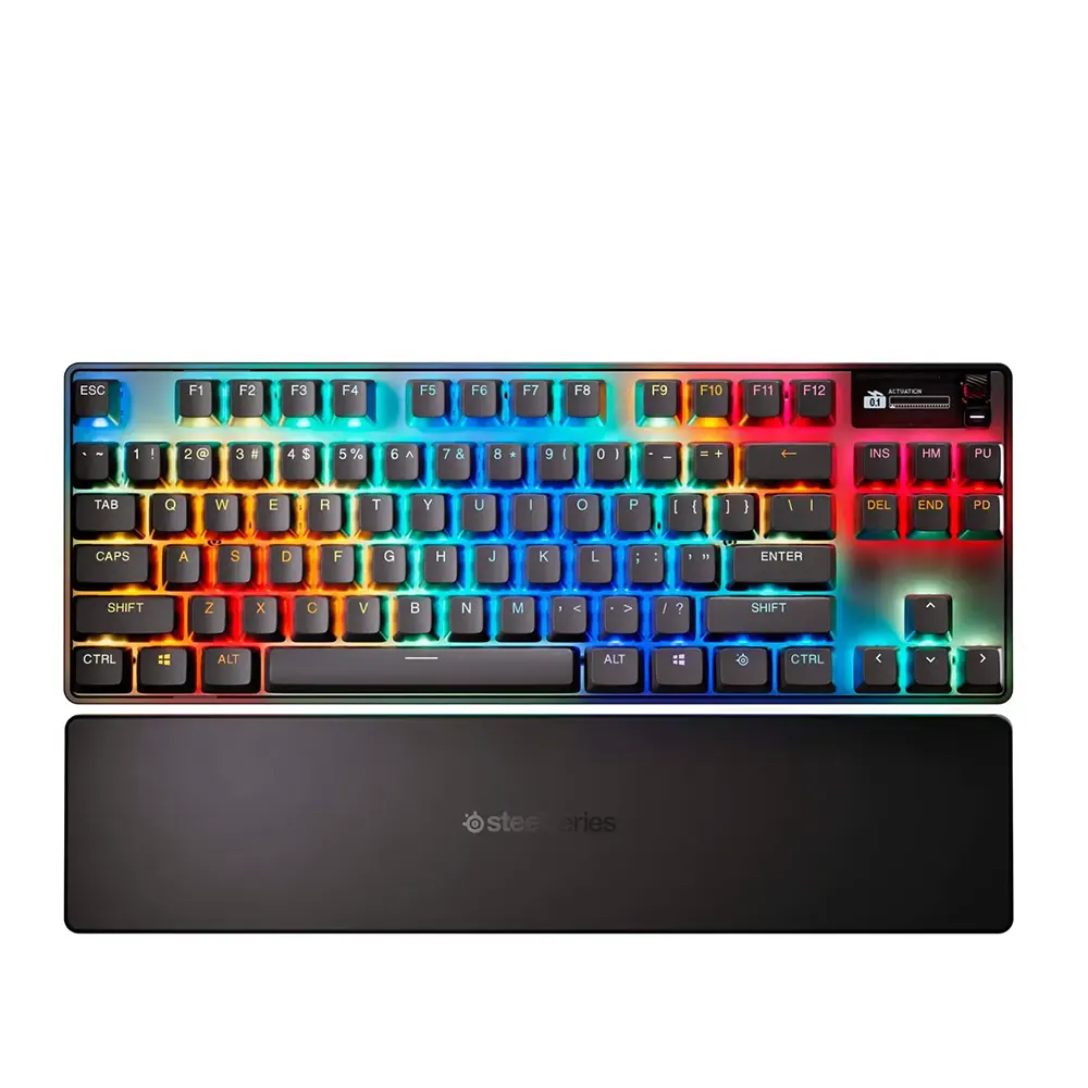 SteelSeries Apex Pro TKL Wireless Gen 3 US Layout Black Безжична геймърска механична клавиатура с OmniPoint 3.0 регулируеми суичове