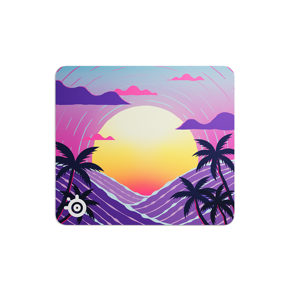SteelSeries QcK - Large Neon Sunset Геймърски пад за мишка