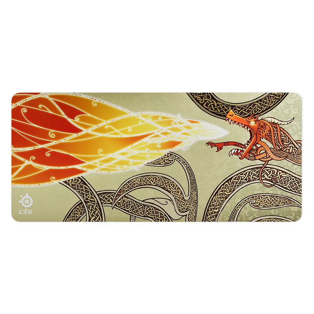 SteelSeries QcK XXL CS2 Dragon Lore Edition Геймърски пад за клавиатура и мишка