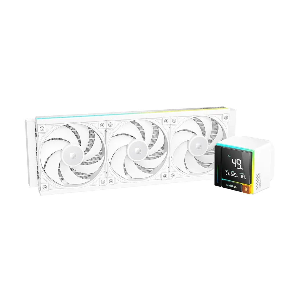Sudokoo ENERGLO 360 360mm ARGB White AIO Воден охладител за процесор