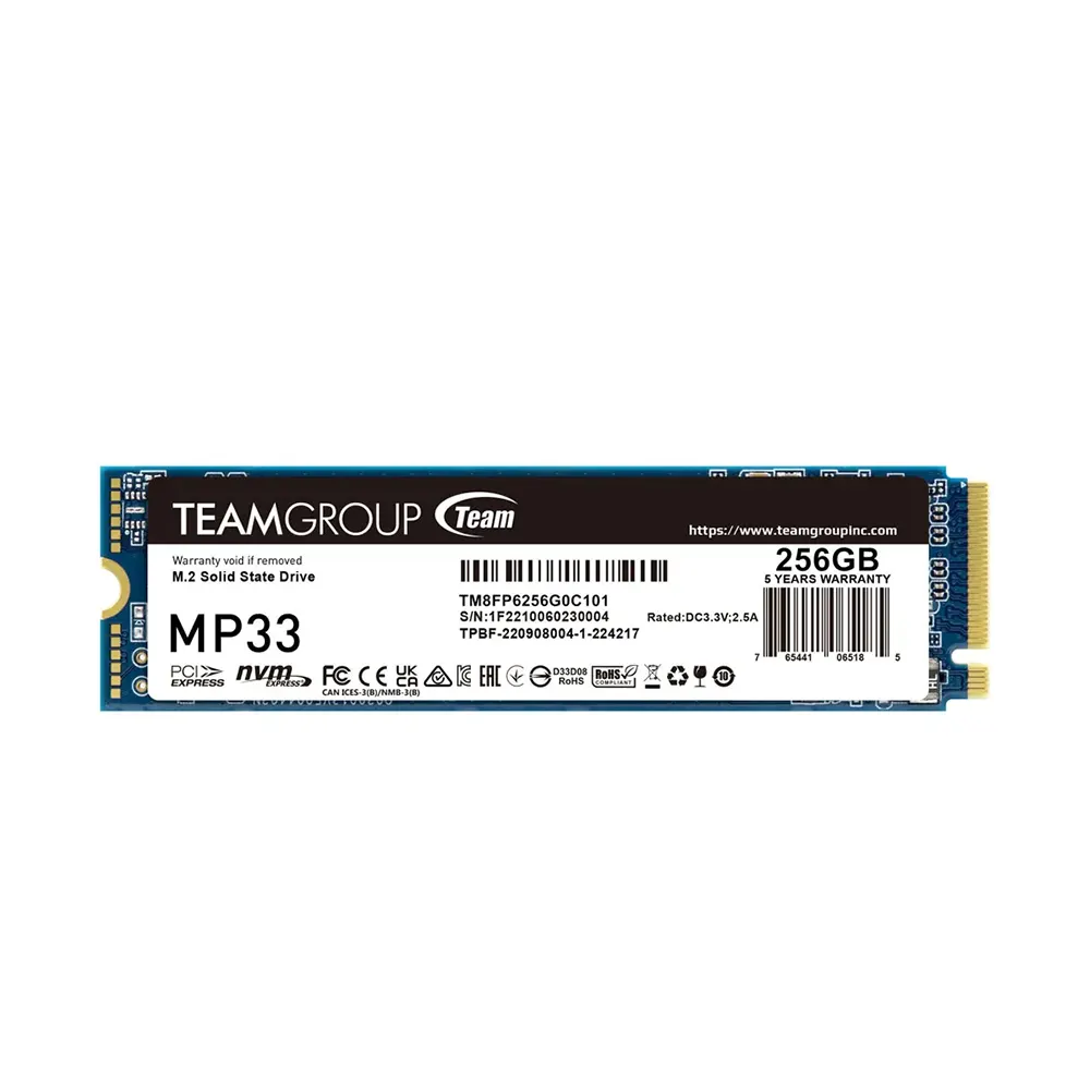 Team Group MP33 256GB M.2 PCIe 3.0 NVMe SSD Диск