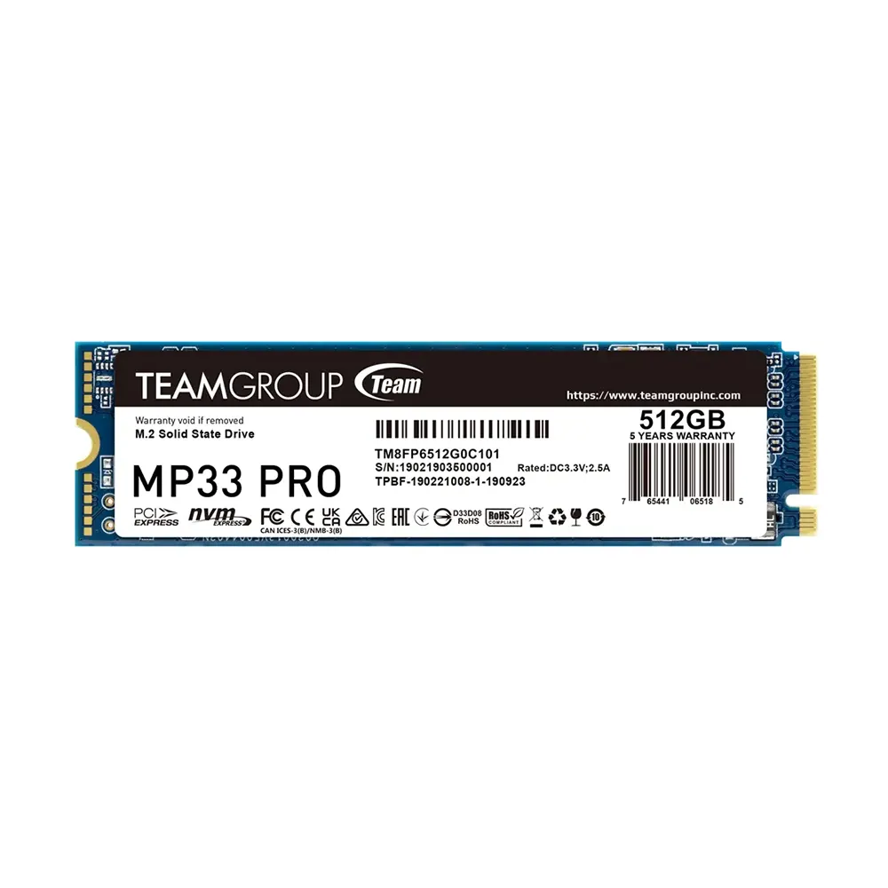 Team Group MP33 512GB M.2 PCIe 3.0 NVMe SSD Диск