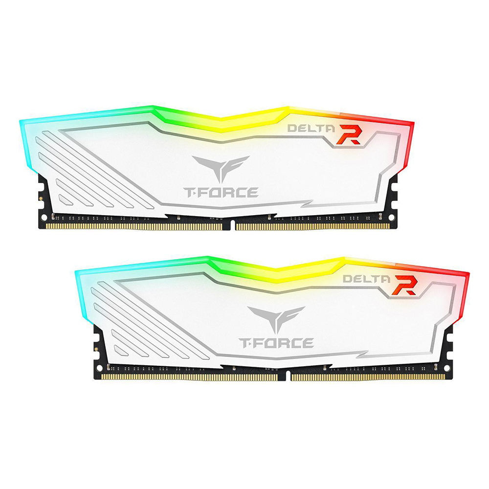 Team Group T-FORCE DELTA RGB White 16GB (2x8), DDR4, 3200 MHz, CL16, Intel XMP RAM памет