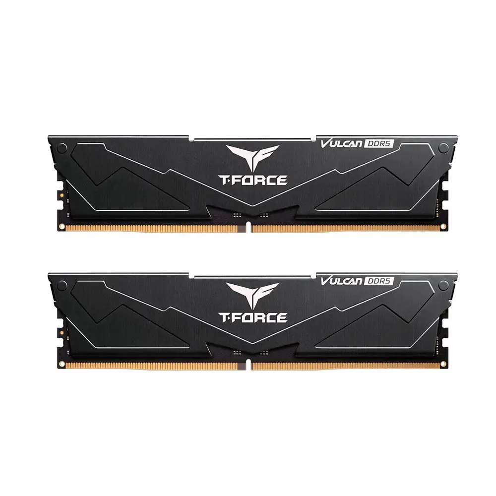 Team Group T-Force Vulcan Black 32GB (2x16), DDR5, 6000 MHz, CL38, AMD EXPO & Intel XMP Рам памет