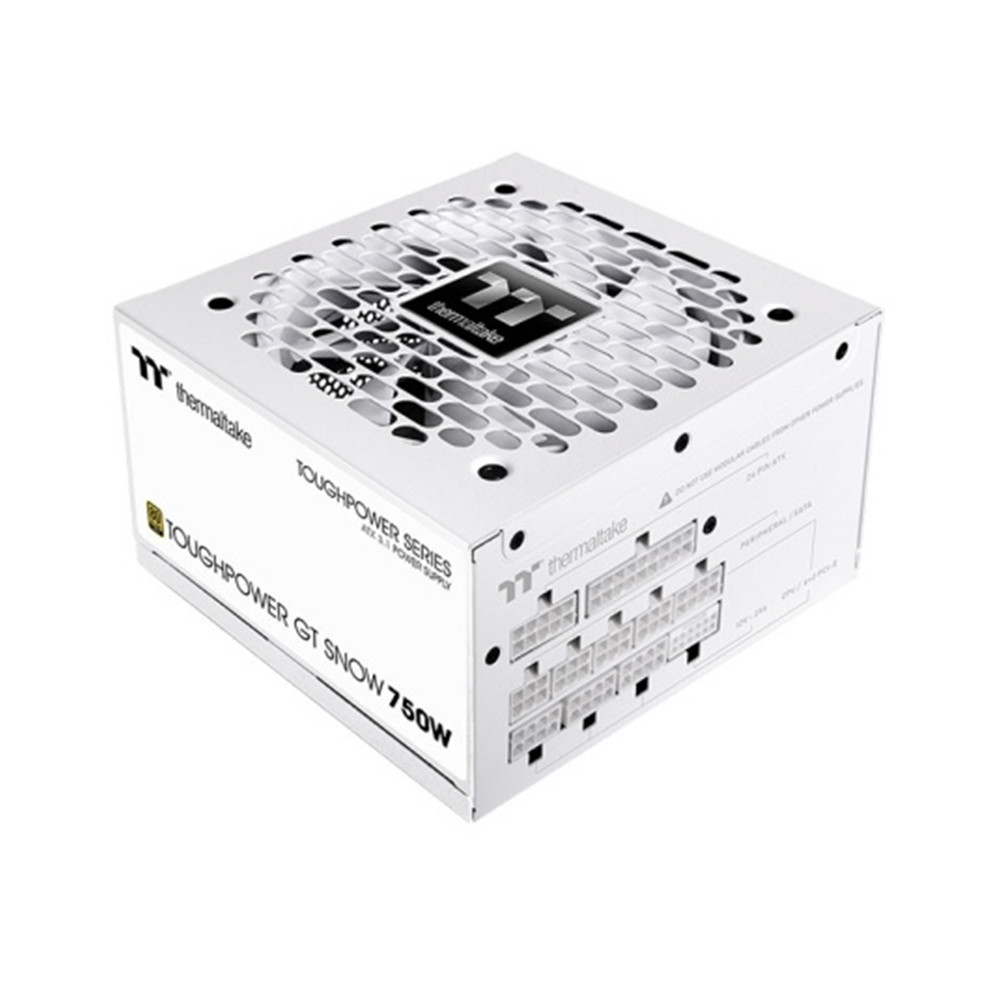 Thermaltake Toughpower GT Snow 750W, 80 Plus Gold, Модулно, PCIe 5.1, ATX 3.1 Захранване за компютър