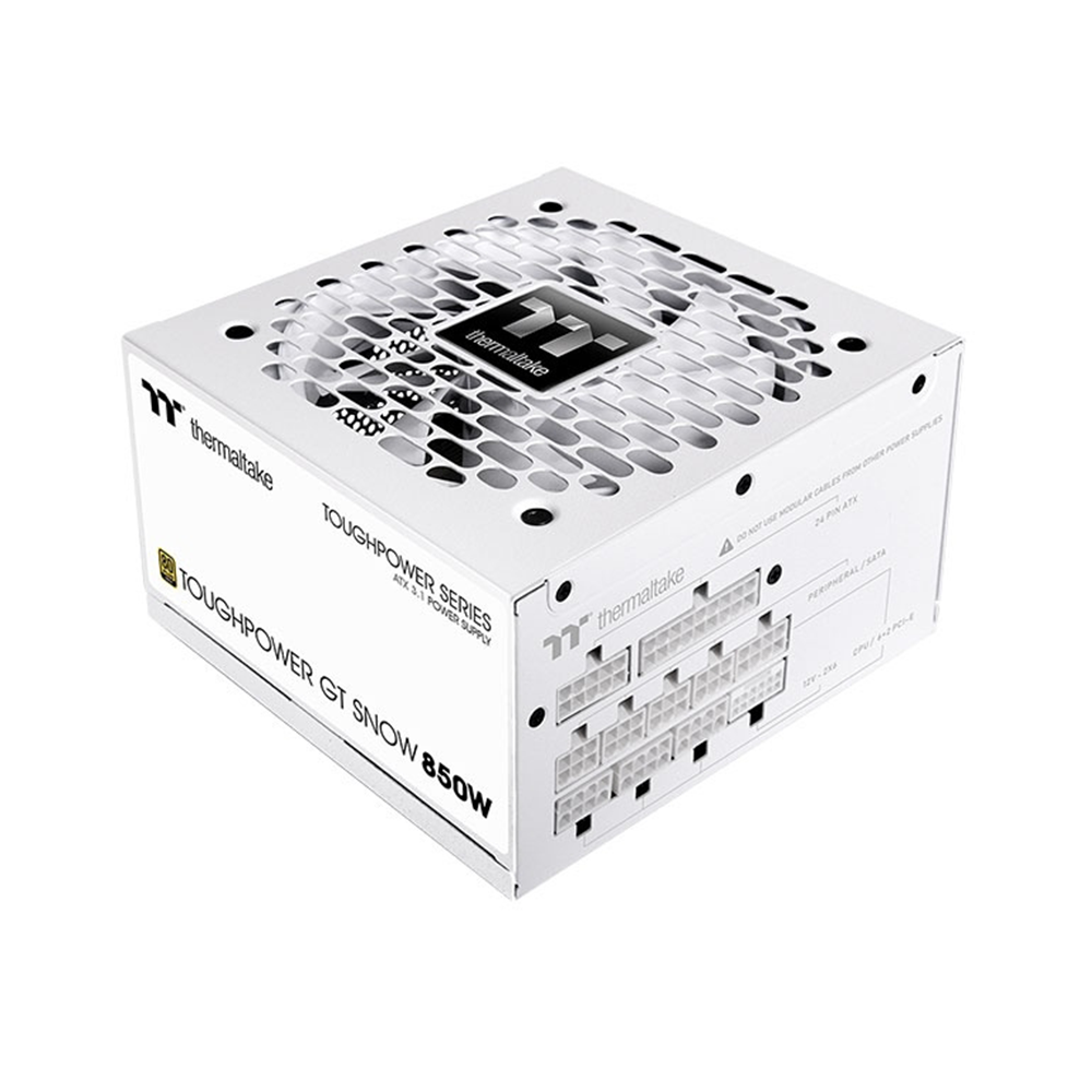 Thermaltake Toughpower GT Snow 850W, 80 Plus Gold, Модулно, PCIe 5.1, ATX 3.1 Захранване за компютър