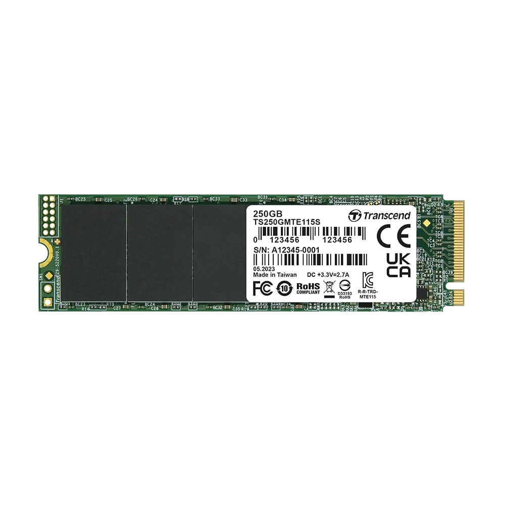 Transcend 115S 250GB M.2 2280 PCIe 3.0 NVMe SSD Диск