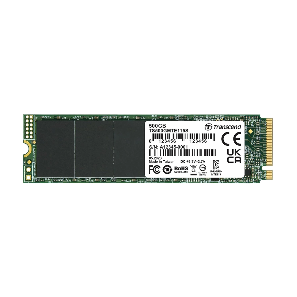 Transcend 115S 500GB M.2 2280 PCIe 3.0 NVMe SSD Диск