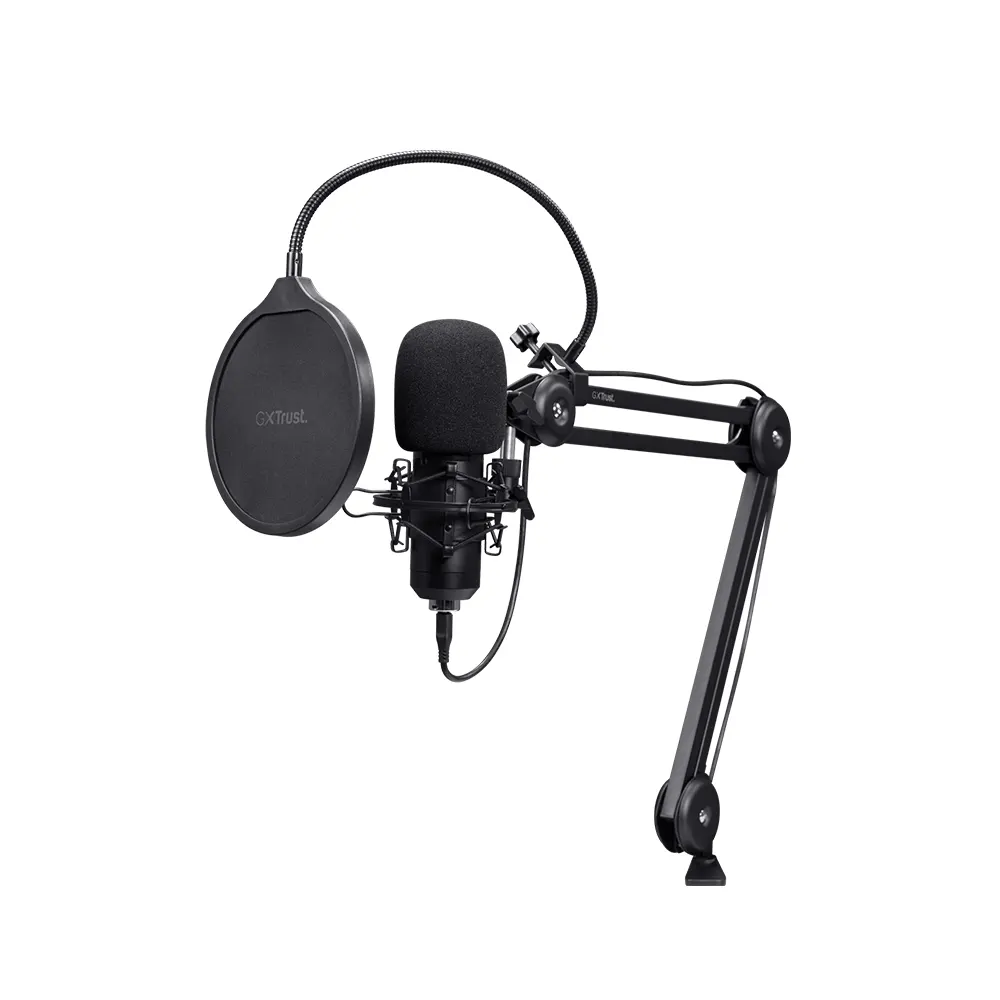 Trust GXT 270 Emita II+ Микрофон за стрийминг и гейминг с рамо