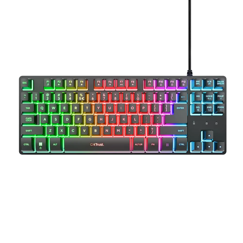 Trust GXT 833 Thado TKL Геймърска мембранна клавиатура