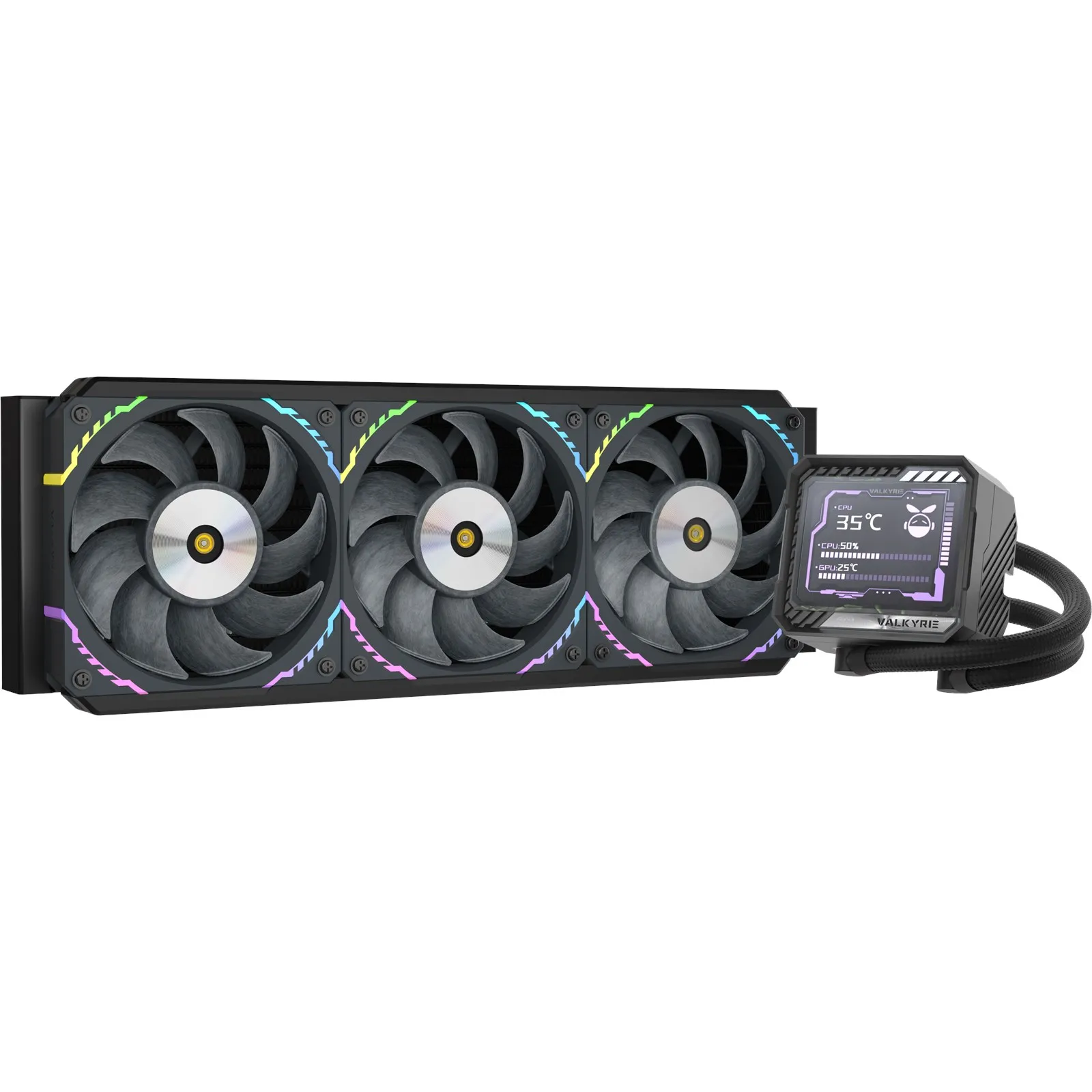 Valkyrie V360 LCD ARGB Black AIO Воден охладител за процесор