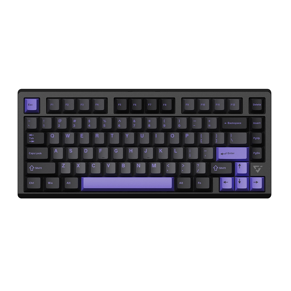 VGN VXE75 V2 Misty Purple Безжична механична клавиатура с YOK Bsun Anya суичове