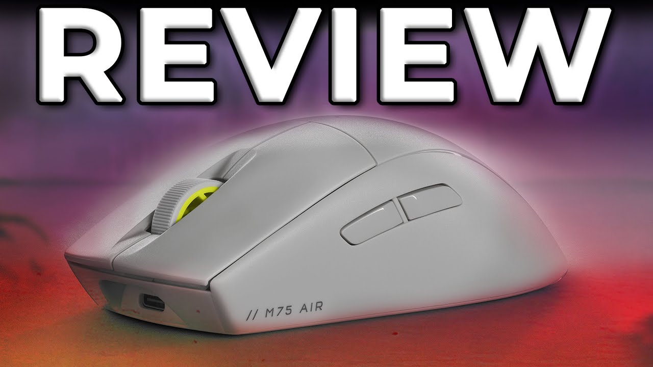 Corsair M75 Air Gray Wireless Lightweight Безжична геймърска мишка