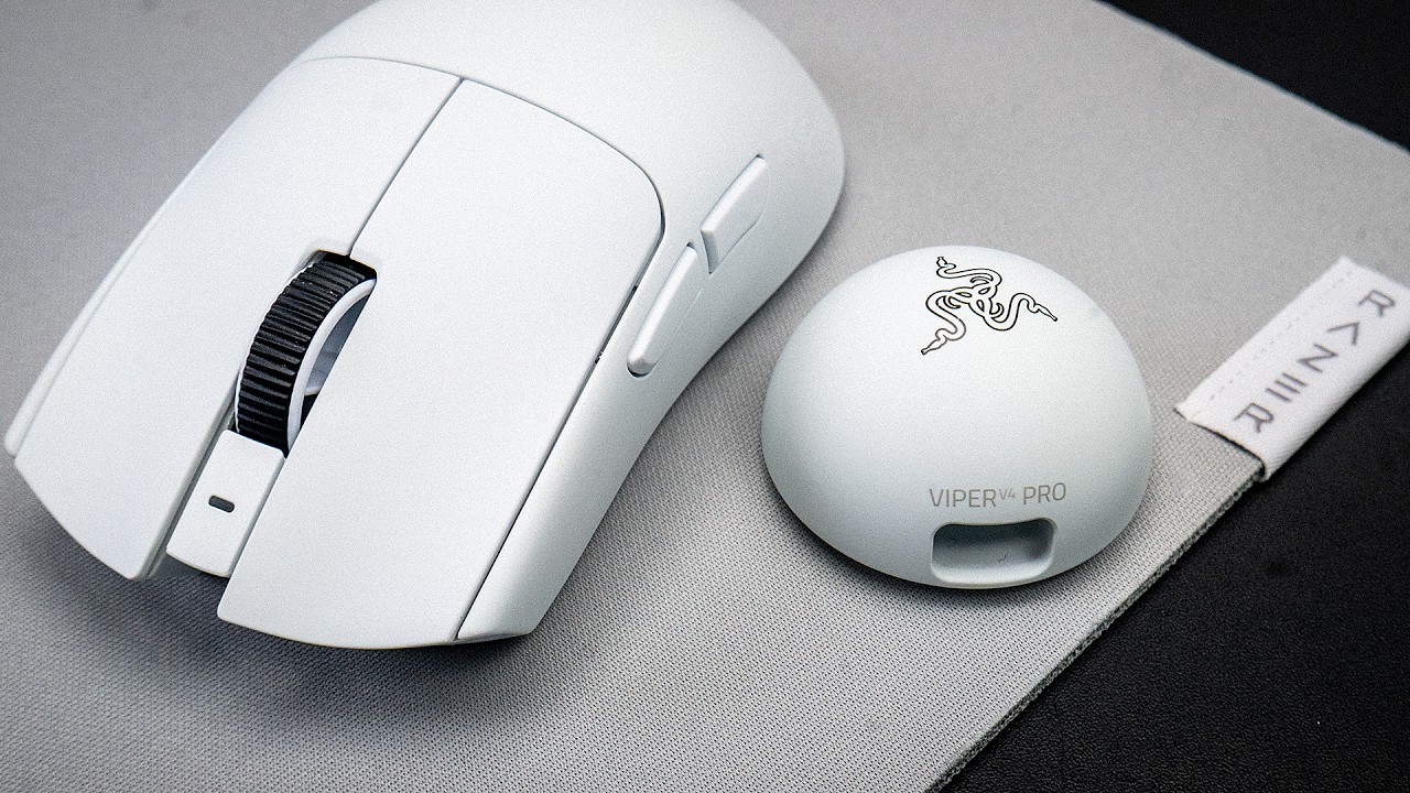 Razer Viper V4 Pro - White 8K Безжична геймърска оптична мишка