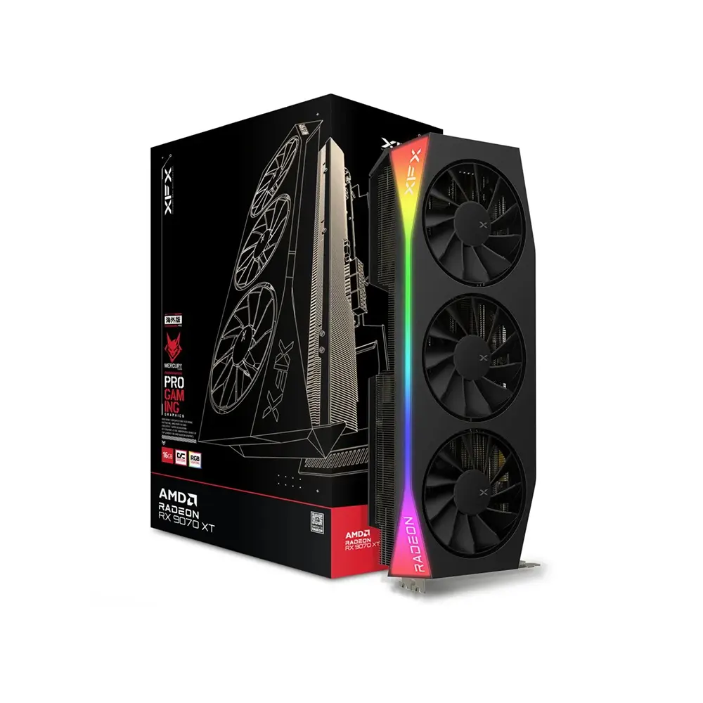 XFX Mercury AMD Radeon RX 9070 XT OC Gaming Edition RGB, 16GB GDDR6 Видео карта