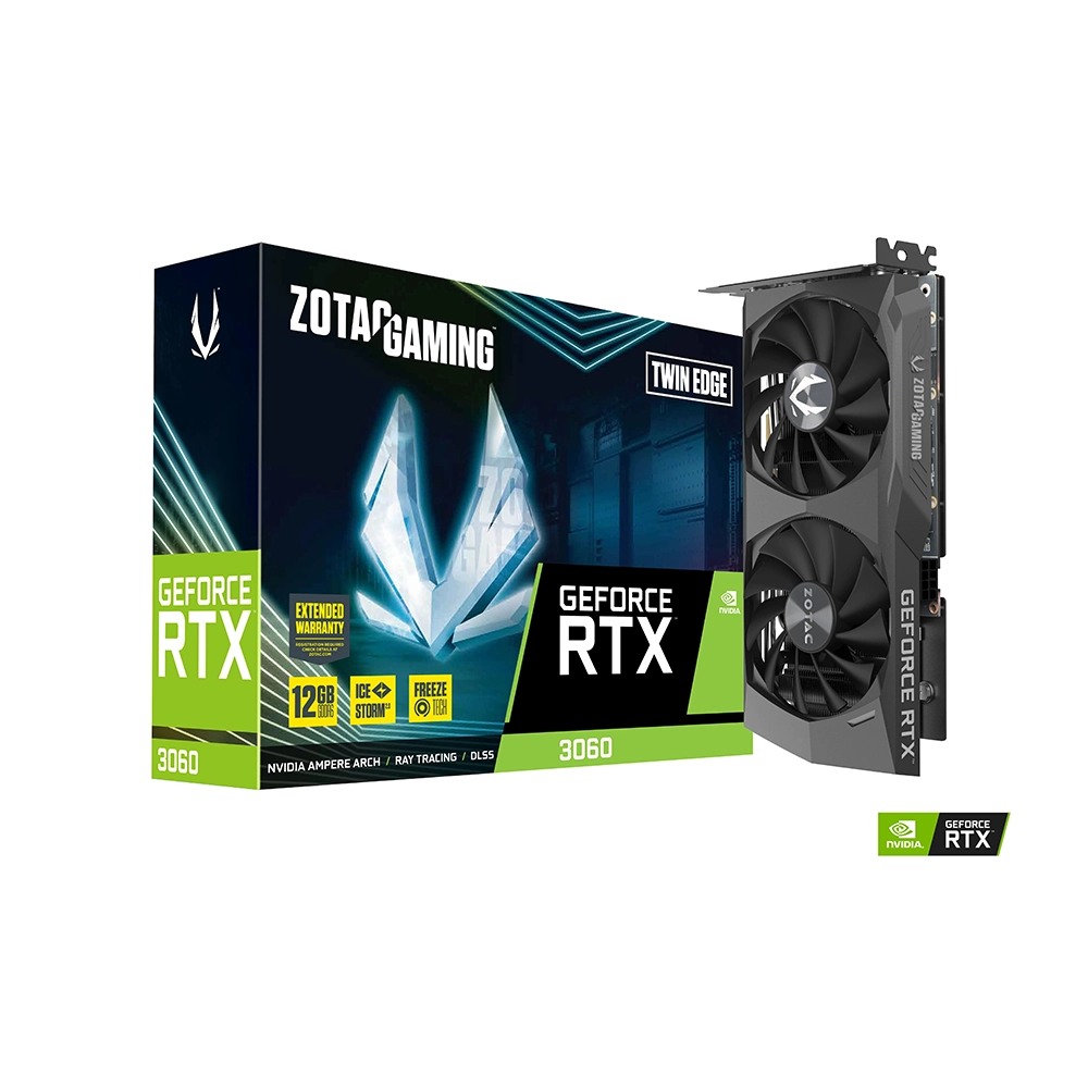 ZOTAC Gaming GeForce RTX 3060 Twin Edge, 12GB GDDR6 Видео карта